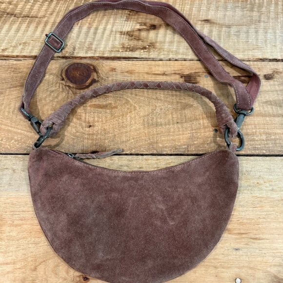 Free People Sweet Talker Suede Sling Bag in Rose NWOT - Picture 5 of 9